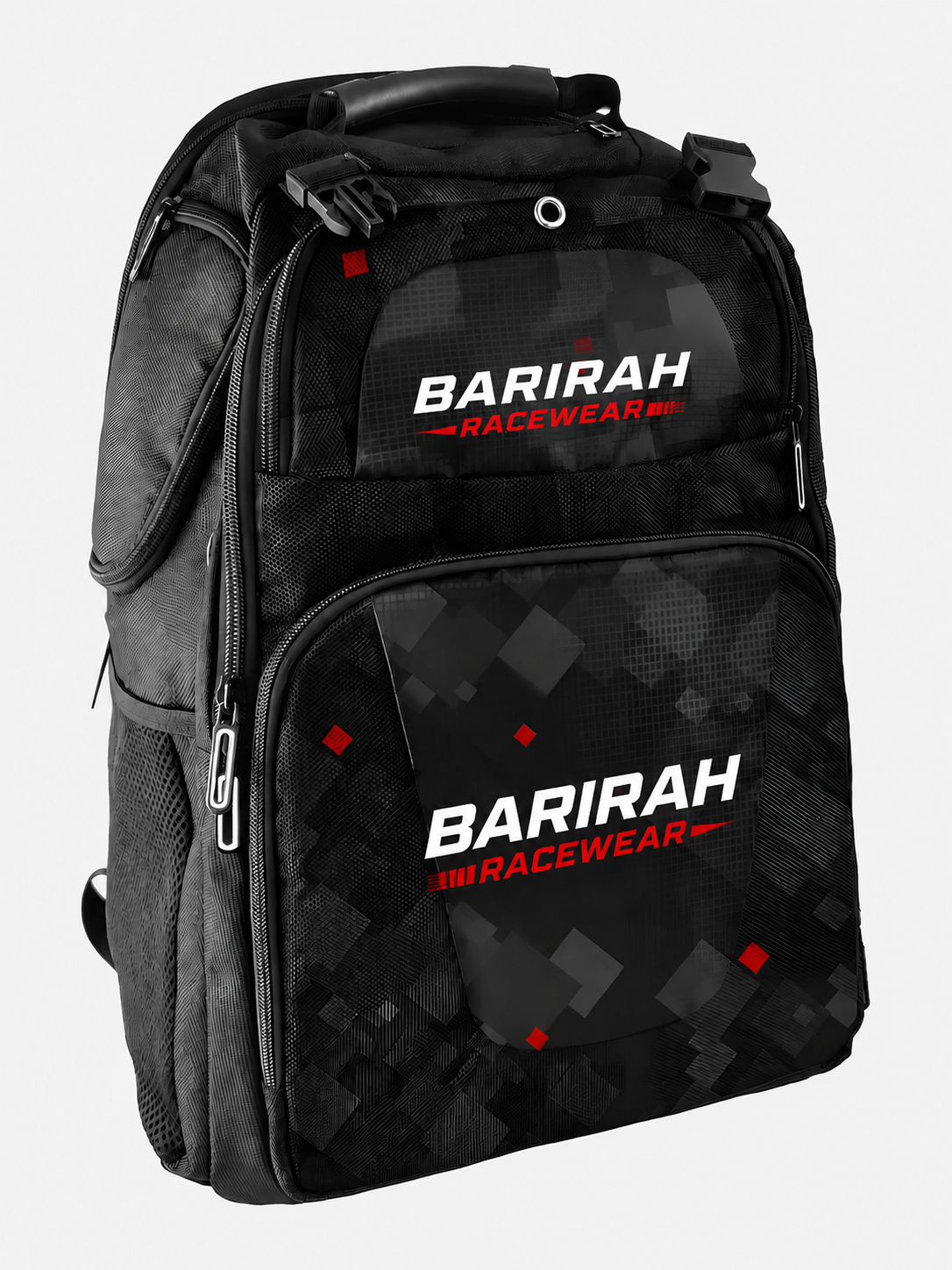Barirah Racewear Premium Racing Backpack | Motorsport Helmet & Gear Bag | Track Day Travel Backpack