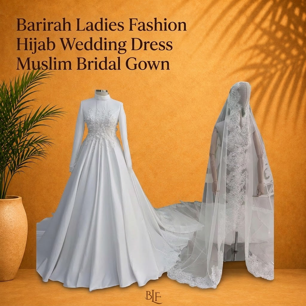 Elegant Hijab Wedding Dress