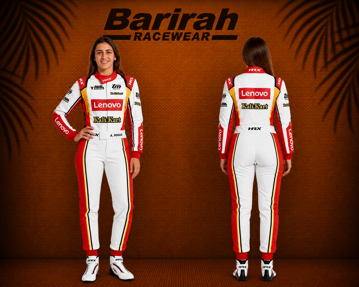 BARIRAH RACEWEAR Go Kart Racing Digital Printed Custom Designed Karting Suit