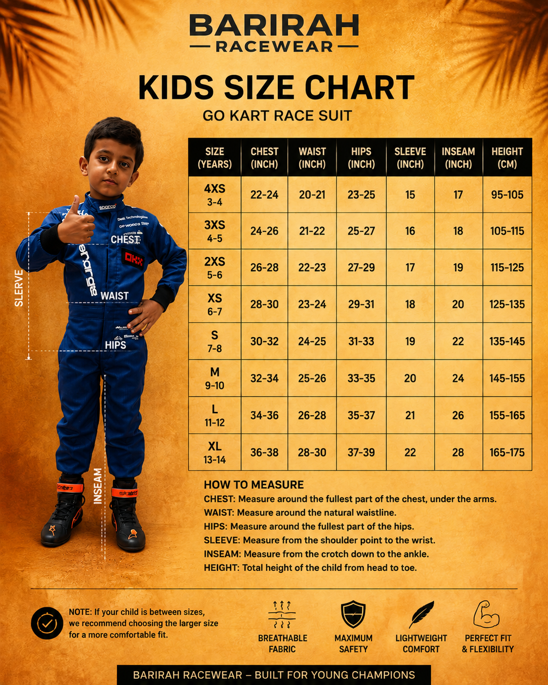 Zain KhOkhAr Go Kart Race Kids Suit-Barirah Racewear