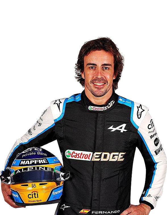 2021 Fernando Alonso Alpine F1 Team Replica Racing Suit | Formula 1 Driver Race Suit
