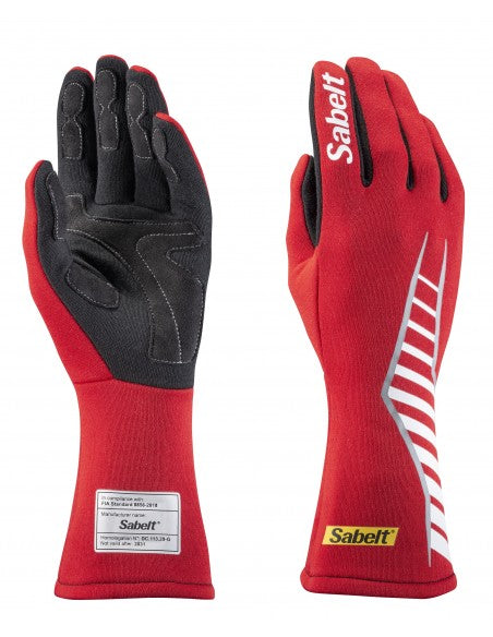 Sabelt FG-150 Racing Gloves | Professional FIA-Style Motorsport Driver Gloves | High-Grip Performance Racing Gloves | Black, Blue & Red