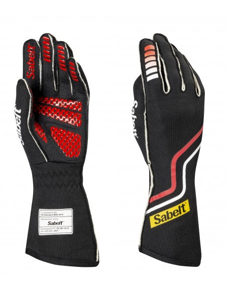 Sabelt Hero Superlight TG-10 Racing Gloves - Black, White, Red