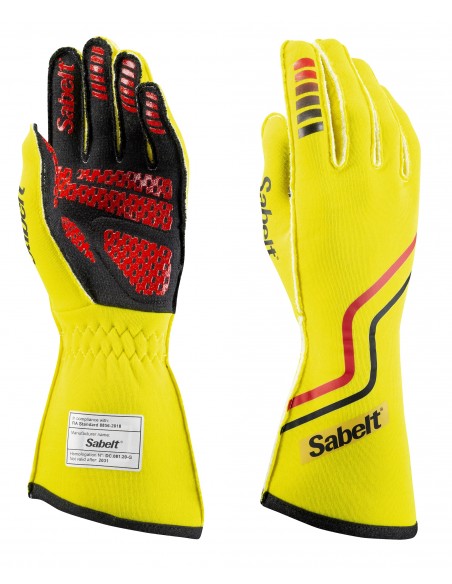 Sabelt Hero Superlight TG-10 Racing Gloves - Black, White, Red