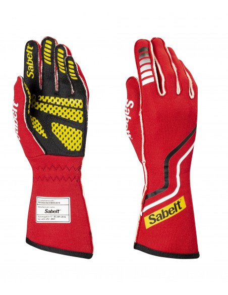 Sabelt Hero Superlight TG-10 Racing Gloves - Black, White, Red