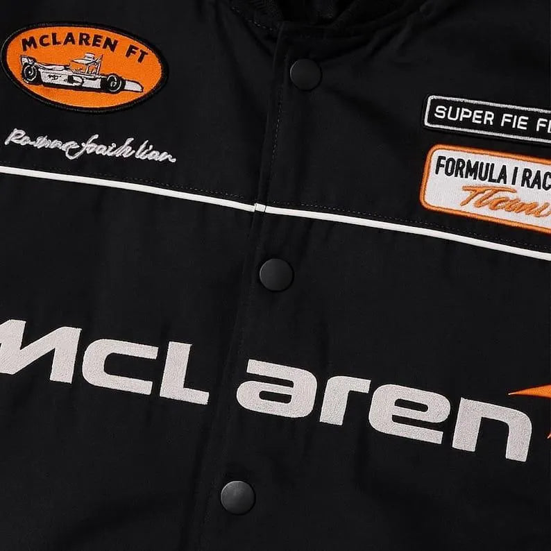 McLaren-Inspired F1 Team Bomber Jacket | Barirah Racewear