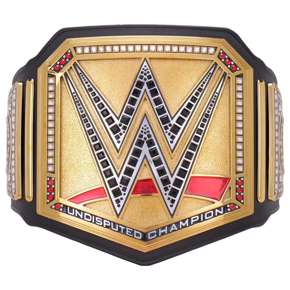 **WWE Undisputed Championship Replica Title Belt – Gold Finish Adult Wrestling Collectible**