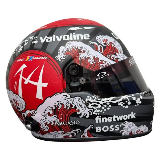 JDM Great Wave Red Racing Helmet - Premium Full Face Helmet