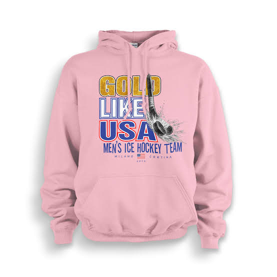 Gold Like USA Men's Ice Hockey Team - 2026 Hockey Fan Pullover
