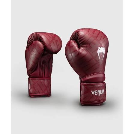 Venum Elite Boxing Gloves | Premium PU Leather Training & Sparring Gloves | Professional Wrist Support Gloves for Boxing, MMA, Muay Thai & Kickboxing | Burgundy