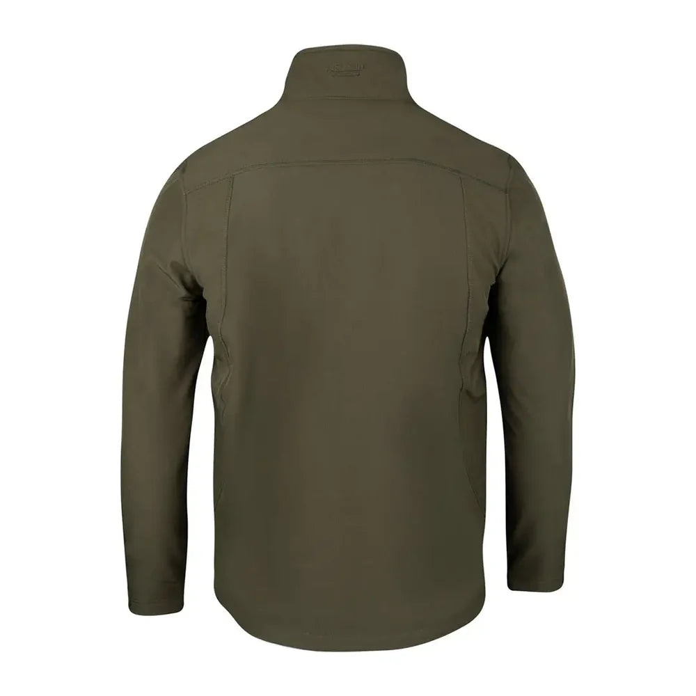 Men's Olive Green Softshell Jacket - Water-Resistant Windproo