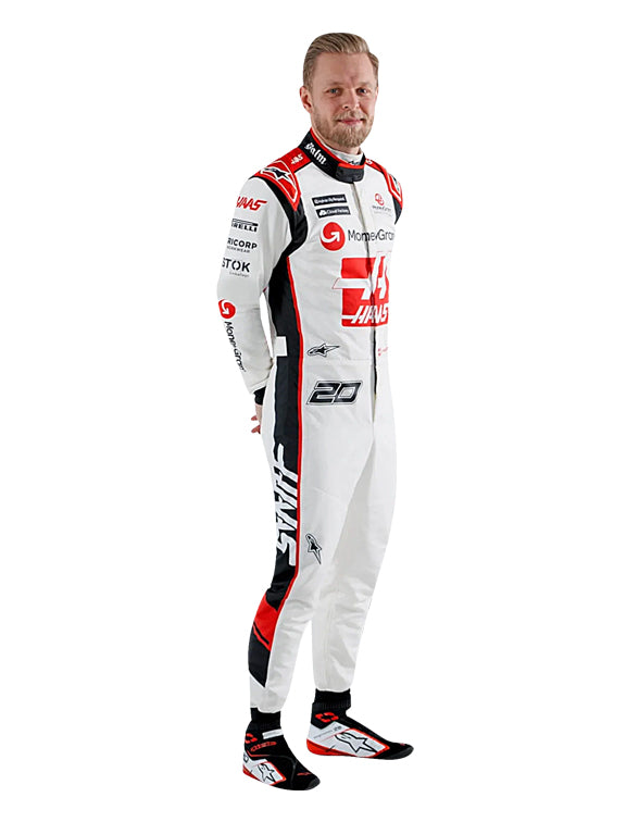 2023 Kevin Magnussen MoneyGram Haas F1 Team Replica Racing Suit | Formula 1 Driver Race Suit