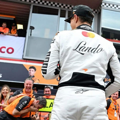 Lando Norris Victory Celebration Poster – McLaren Formula Racing Wall Art