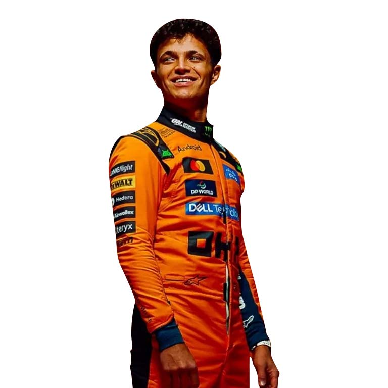 2026 McLaren Lando Norris Formula Racing Suit – Orange F1 Driver Replica Racewear