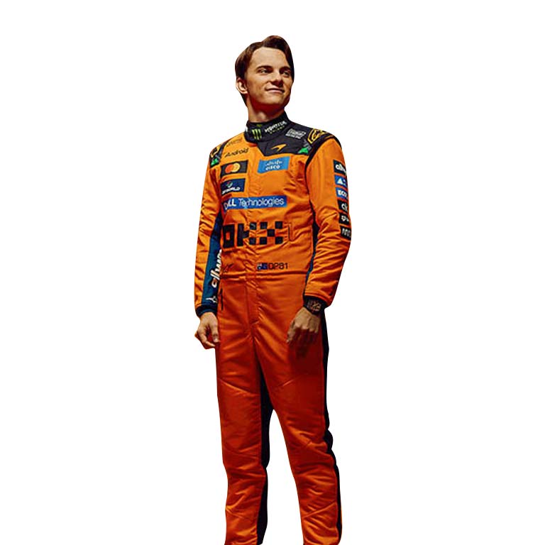 McLaren F1 Style Racing Suit Orange Motorsport Replica Overall