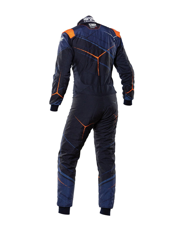 OMP ONE ART Racing Suit - Navy Blue & Orange