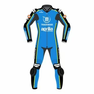 Trackhouse Aprilia MotoGP 2026 Racing Suit - Blue, Black & White