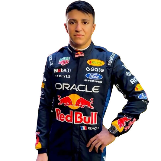 Oracle Red Bull Racing F1 Replica Racing Suit | Isack Hadjar Formula 1 Driver Overall | Premium Motorsport Racewear