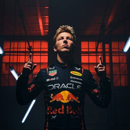 Oracle Red Bull Racing Formula 1 Driver Suit – Navy Blue Premium FIA Style Motorsport Overall