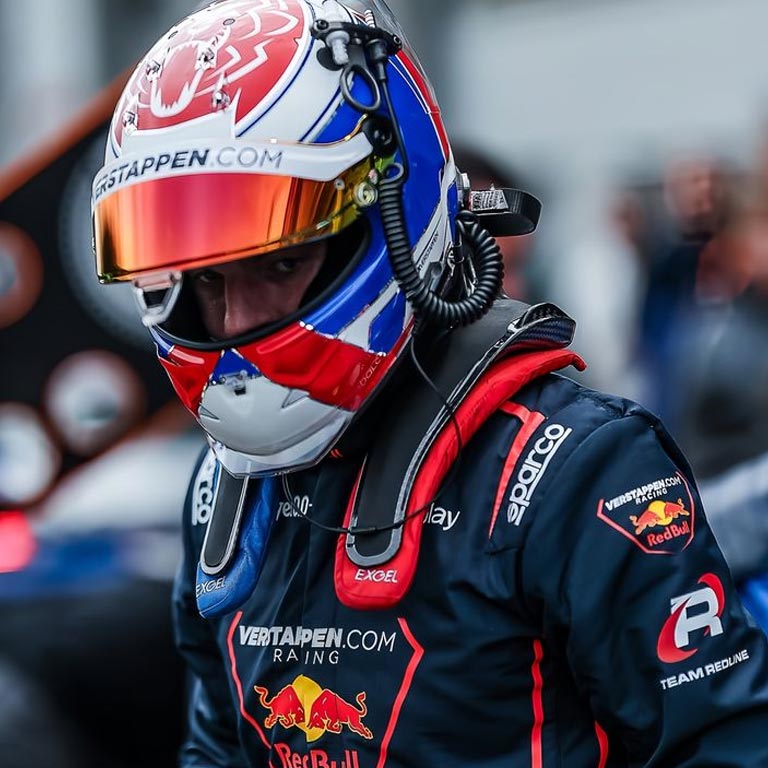 Max Verstappen Red Bull Racing Sparco Race - Navy Blue Motorsport