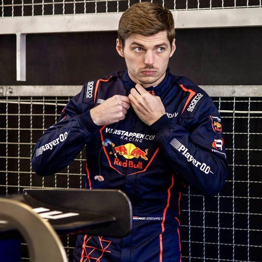 Max Verstappen Red Bull Racing Sparco Race Suit – Navy Blue Motorsport Driving Overall
