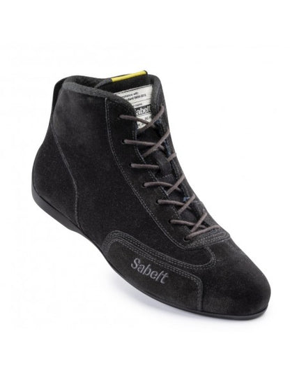 Sabelt RS-402 Racing Shoes | Professional FIA-Style Motorsport Driving Boots | Black Suede Performance Race Footwear