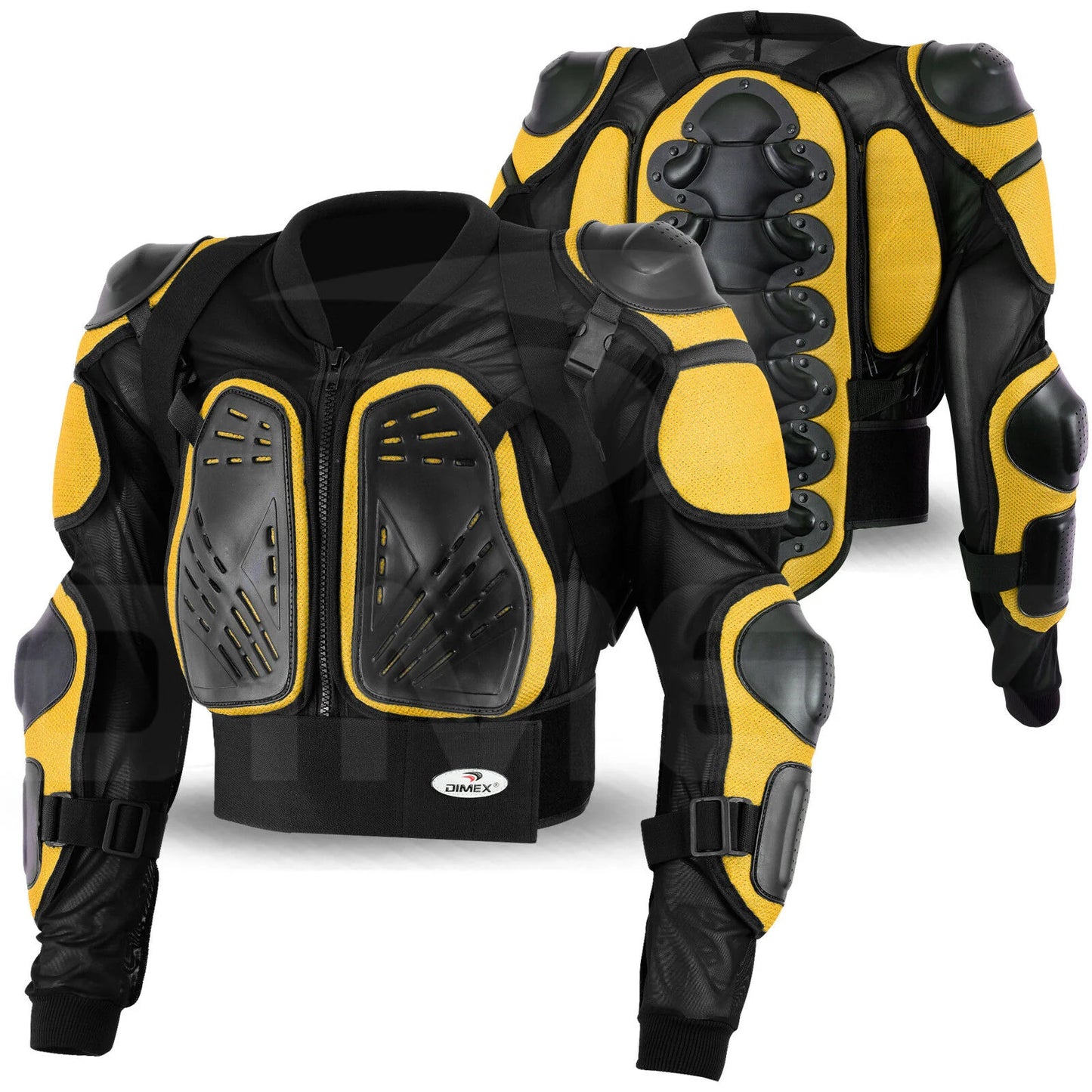 Motorcycle Full Body Armor Protective Jacket | CE Chest, Back, Shoulder & Elbow Protection
