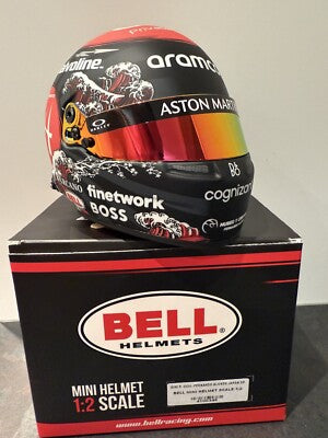 Bell 1:2 Scale Aston Martin Aramco F1 Team Mini Helmet