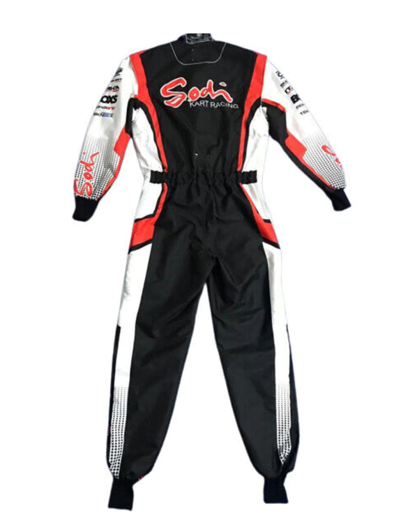Sodi Kart Racing Suit 2022 - Black, White & Red