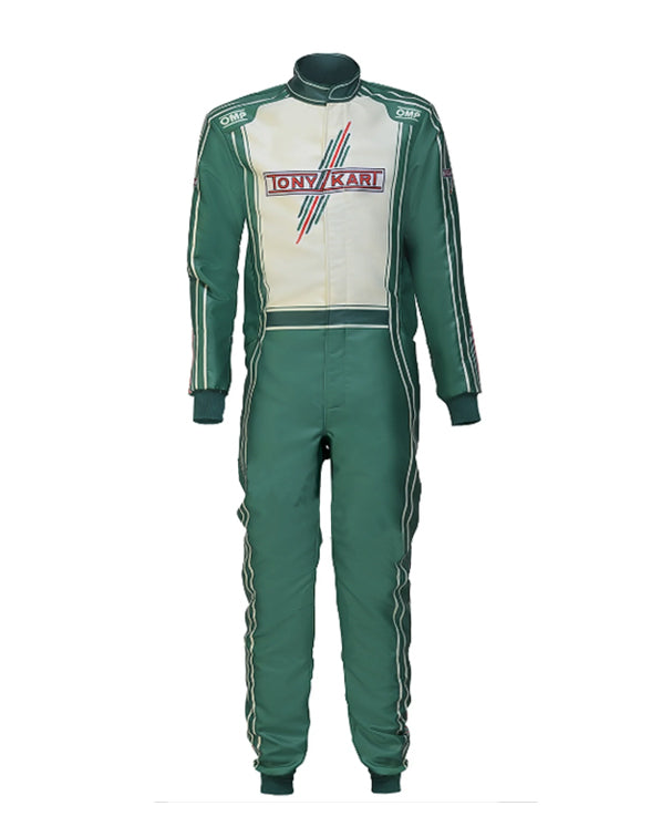 Tony Kart Racing Suit 2022 - Green & White Performanc