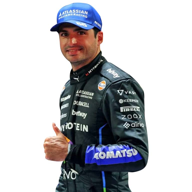 Carlos Sainz 2026 Atlassian Williams Racing F1 Race Suit – Premium Replica