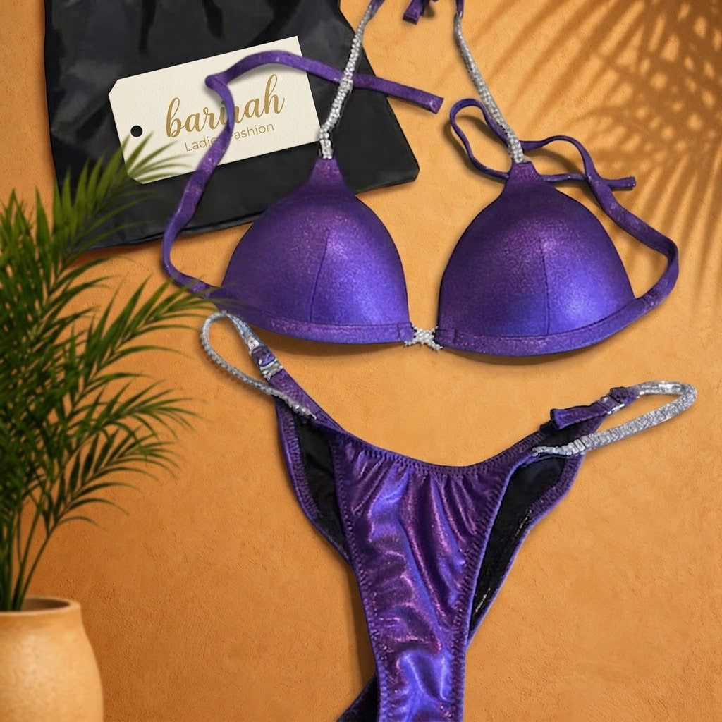 Stylish purple competition bikini
