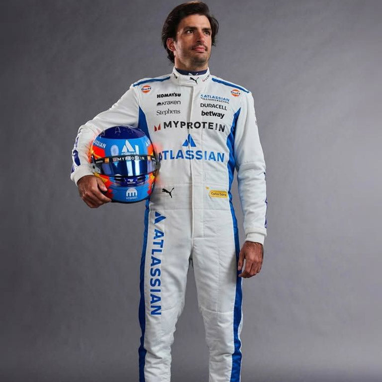 Williams Racing 2025 White Driver Race - Premium Motorsport Suit