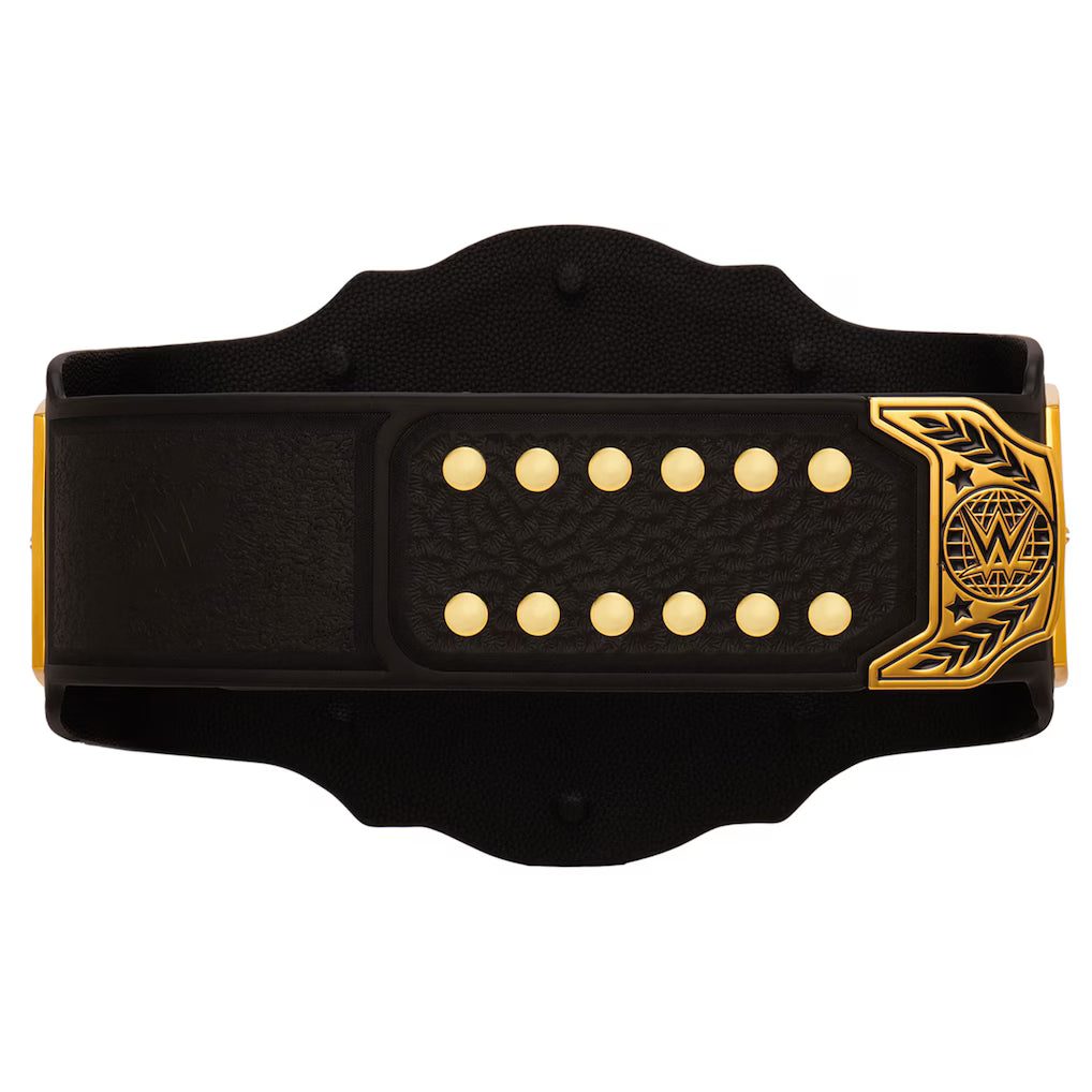 WWE Intercontinental Heavyweight - Gold Finish Black Strap